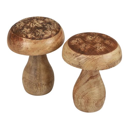 Artikel Holzpilze Deko Pilze Holz Natur Herbstdeko Ø10cm H12cm 2St