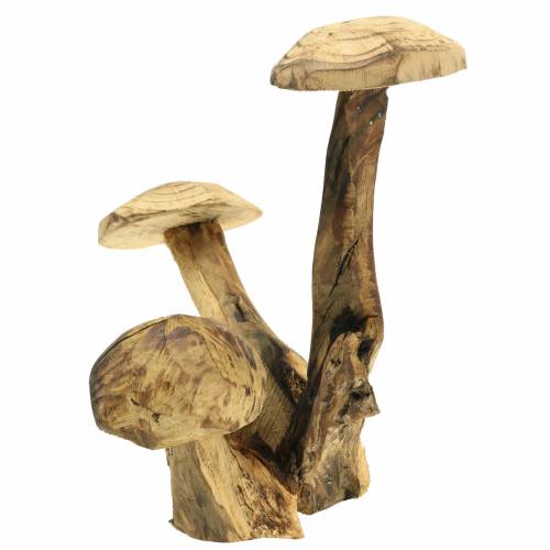 Pilze Pflaumenholz H27cm