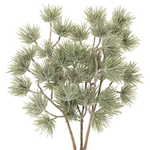 Künstlicher Tannenzweig Kunststoff grün 55cm 3er Set für Winterdekoration