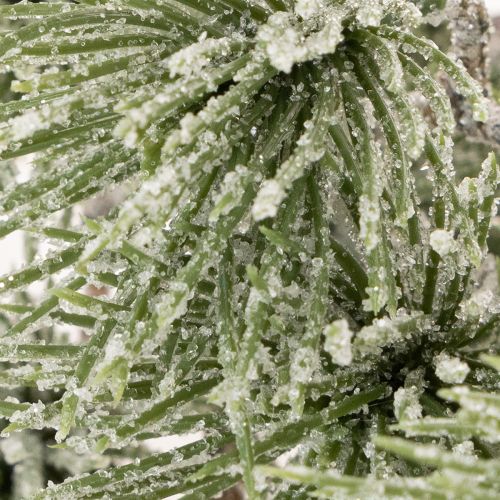 Künstlicher Tannenzweig Kunststoff grün 55cm 3er Set für Winterdekoration | Floristik21.de
