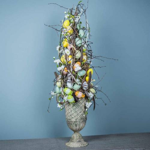 Floristik21 Plastikeier 4cm bunt 36St