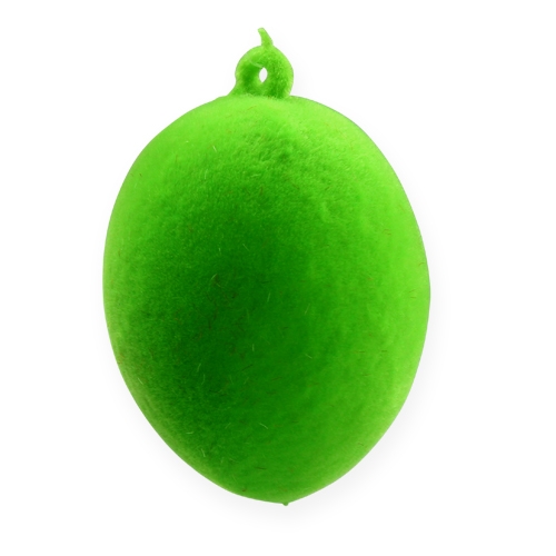 Floristik21 Deko-Eier zum Aufhängen Beflockt Bunte Ostereier 6cm 18 St