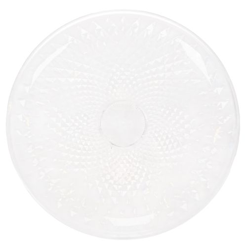 Deko Teller transparent rund Schale mit Fuß Ø32cm Kunststoff einkaufen | Floristik21.de
