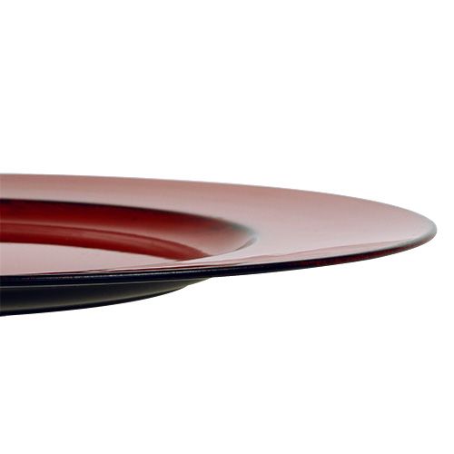 Artikel Plastikteller Ø33cm Rot-Schwarz
