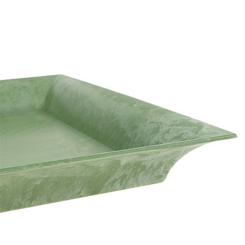 Plastikteller Grün eckig 19,5cm x 19,5cm