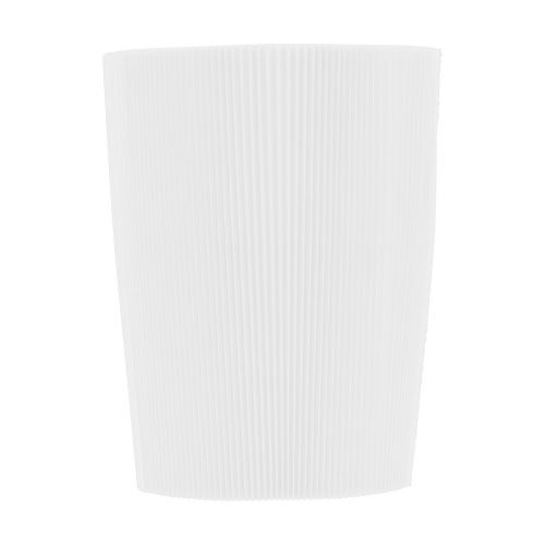 Floristik21 Plisseemanschetten für Blumentöpfe Weiß 14,5cm 100 St