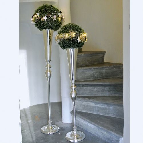 Floristik21 Pokalvase Silber Ø15cm H75cm
