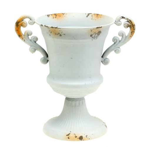 Pokal Antik Weiß Ø14cm H21cm