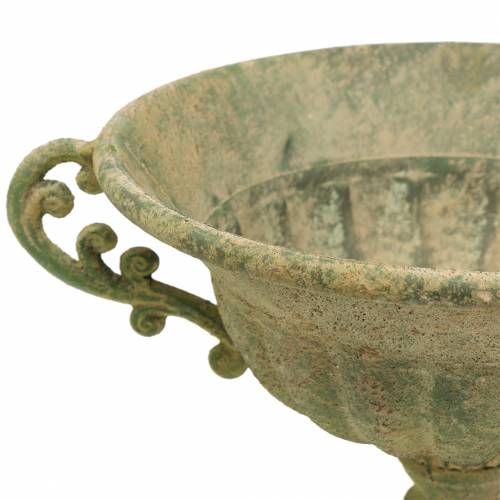 Pokal Schale Antik Grün Ø26cm H20,5cm