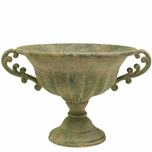 Pokal Schale Antik Grün Ø26cm H20,5cm