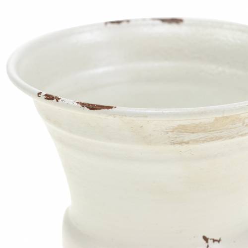 Pflanzpokal Kelch Antik Creme Ø7,5cm H9cm 1St