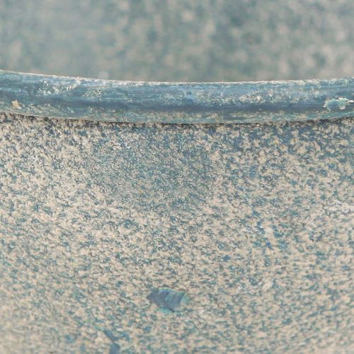 Artikel Pokalschale Klein Antik Metall Deko Ø12cm Blau Weiß