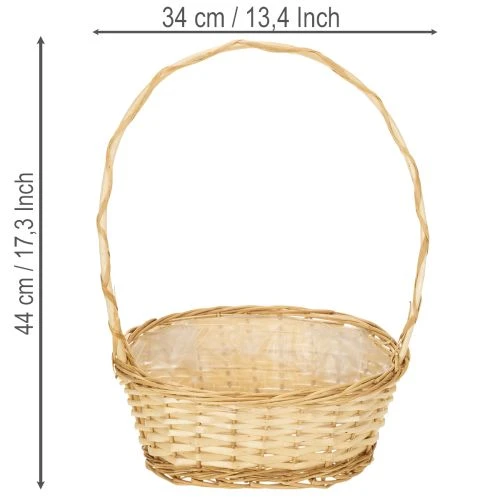 Präsentkorb ca. 30cm x 23cm hell | Floristik21.de