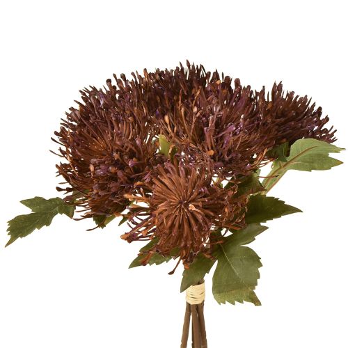 Protea künstlich Nadelkissen Leucospermum Lila 30cm 6 St – Elegante Dekoblumen für Floristen