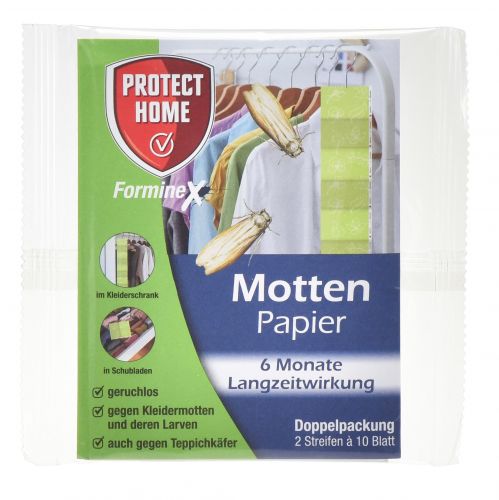 Floristik21 Protect Home FormineX Motten Papier Mottenfalle Biozid 2St
