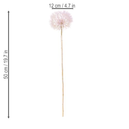 Artikel Künstliche Löwenzahnblume 50cm Rosa, 4er-Set für Floristik und Dekoration