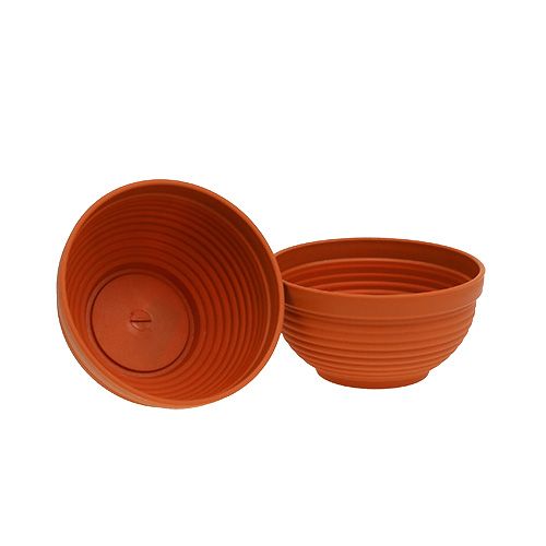 R-Schale Plastik Terrakotta Ø17cm, 10St R-Schale Plastik Terrakotta Ø17cm, 10St