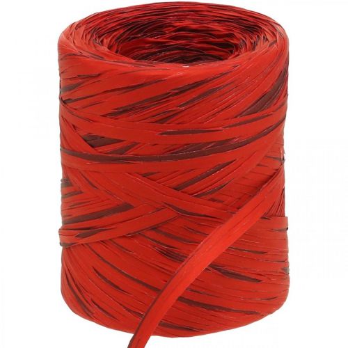 Floristik21 Raffia Band Rot Bordeaux Geschenkband Bastband Dekoband 200m