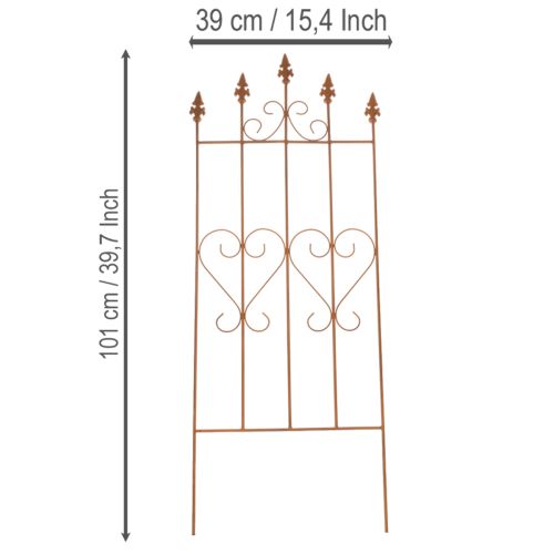 Artikel Metall Rankhilfe Rankgitter 101cm für Garten und Terrasse