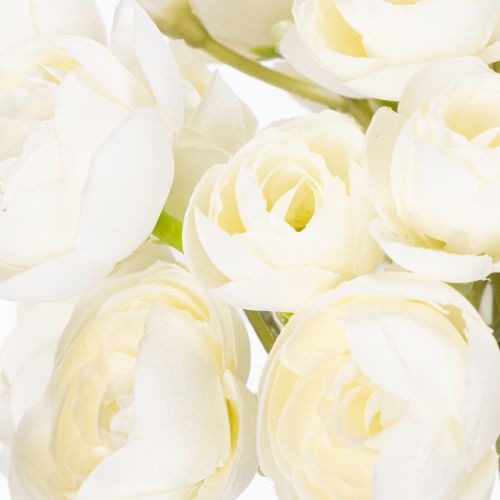 Artikel Bouquet künstliche Ranunkeln weiß langlebige Frühjahrsdekoration 32cm 5 Zweige
