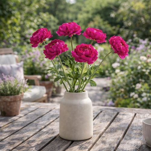 Artikel Künstliche Ranunkel 51cm Pink im 3er-Set für vielseitige Raum- und Eventdekoration