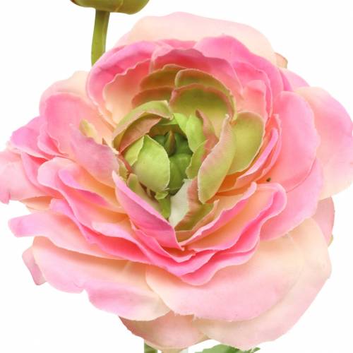 Artikel Ranunkel Blüte und Knospe künstlich Rosa 34cm