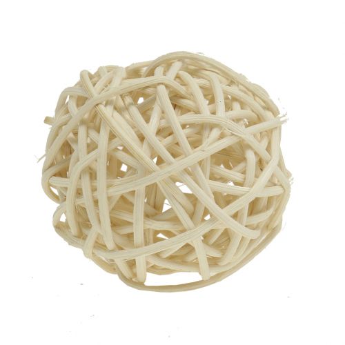 Artikel Rattanball gebleicht Ø4cm 24 St