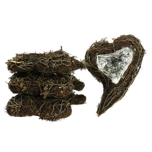 Artikel Reben Pflanzherz Natur 15cm x23cm x5cm 4St