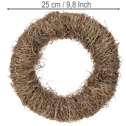 Rebenkranz 25 cm aus Naturmaterial für Bastel- und Dekorationsprojekte