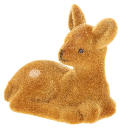 Deko-Figur Rehkitz liegend 8 cm Braun 6 Stück | Floristik21.de