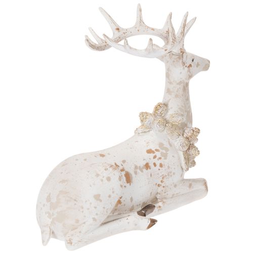 Dekofigur Hirsch sitzend