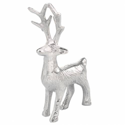 Deko-Rentier Silbern Metall 6,5×H12,5cm 3St