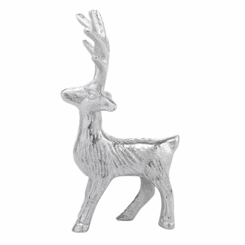Deko-Rentier Silbern Metall 6,5×H12,5cm 3St