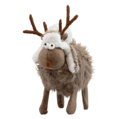 Tischdeko Weihnachten Weihnachtsfigur Rentier Deko 23cm
