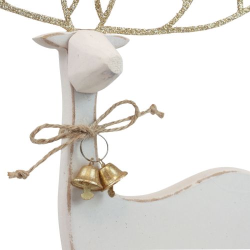 Floristik21 Tischdeko Weihnachten Weihnachtsfigur Rentier Deko H35,5cm