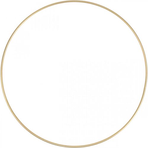 Floristik21 Metallring Dekoring Scandi Ring Deko Loop Golden Ø40cm 4St