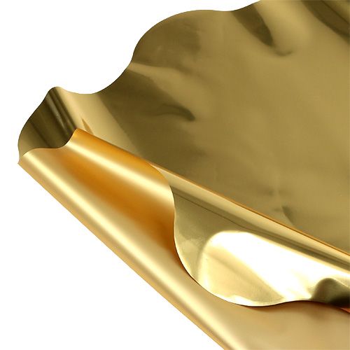 Floristik21 Rondella Manschette Gold glänzend, matt Ø50cm 50St