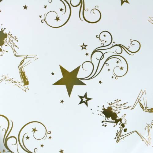Artikel Rondella Manschette Weihnachtsmotiv Weiß Gold 60cm 50St