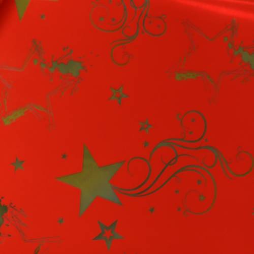 Artikel Rondella Manschette Weihnachtsmotiv Rot Gold 60cm 50St