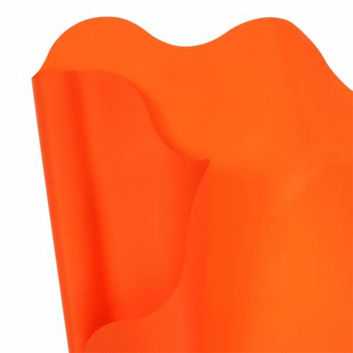 Floristik21 Rondella Manschette Orange Gestreift Ø60cm 50St