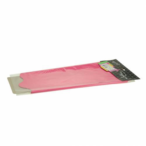 Floristik21 Rondella Manschette Pink Gestreift Ø60cm 50St