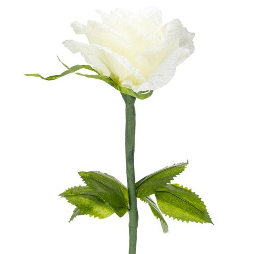 Künstliche Rose Weiß 92cm – Elegante Dekoblume für Wohnräume und Events