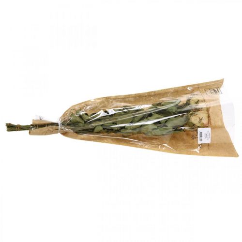 Floristik21 Deko-Rosen, Trockenblume, Getrocknete Rosen, Valentinstag, Trauerfloristik, rustikale Rosen Gelb-Rosa L48cm 5 St