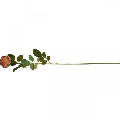 Artikel Künstliche Rose Orange, Kunstrose, Dekorose L74cm Ø7cm