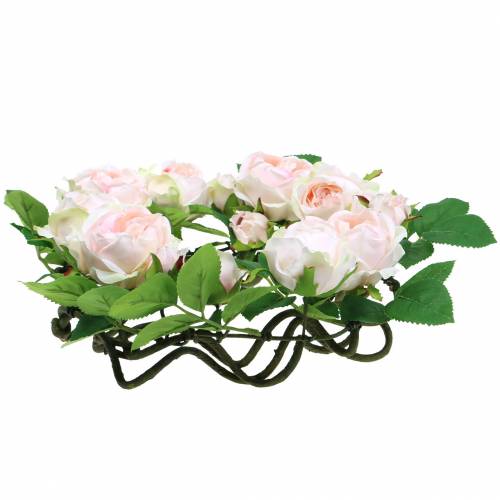 Floristik21 Rosenkranz Rosa Ø35cm