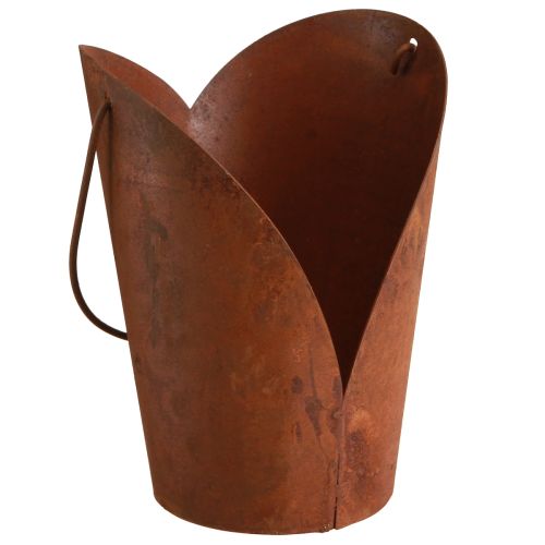 Floristik21 Rost Deko Herz Henkel Metall zum Hängen Vintage Garten Deko 12×15,5cm 2St