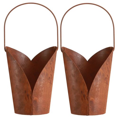 Artikel Rost Deko Herz Henkel Metall zum Hängen Vintage Garten Deko 12×15,5cm 2St