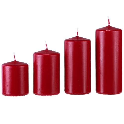Artikel Rote Adventskerzen Set – Elegante Weihnachtsdeko für stimmungsvolle Adventsmomente