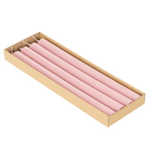 Durchgefärbte Stabkerzen Wachs Rosa 350 x 28 mm 4 Stück | Floristik21.de