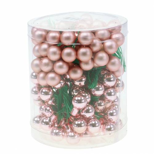 Spiegelbeeren Rosa matt/glänzend 1,5cm 140St